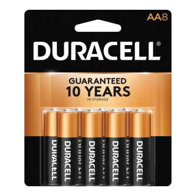 Duracell?? CopperTop Alkaline Battery, 1.5V, AA, 8/PK, MN1500B8Z