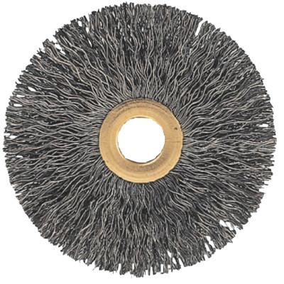 Advance Brush Tube Center Crimped Wire Wheel Brush, 3 D, .006 Carbon Steel Wire, 20,000 rpm, 81542