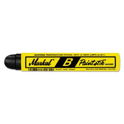 Markal® Paintstik® Original B® Marker, 11/16 in x 4-3/4 in, Black, 80223