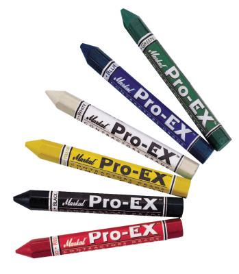 Markal® Pro-Ex Lumber Crayons, 1/2 in X 4 5/8 in, White, 80380