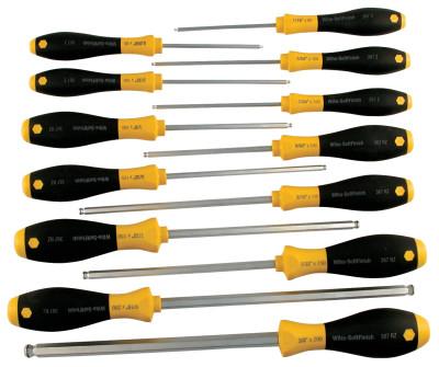 Wiha® Tools MagicRing Hex-Driver Sets, Ball Hex, 13 Piece, 36791
