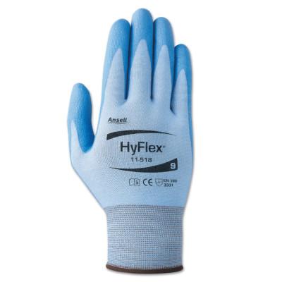 Ansell HyFlex 11-518 Light Cut-Resistant Gloves, Size 9, Blue, 11-518-9