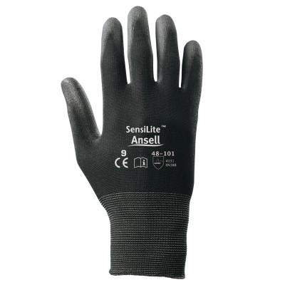 Ansell HyFlex Coated Gloves, Size 7, Black, 288487