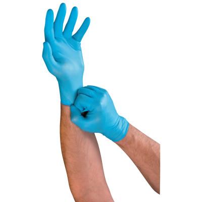 Ansell TouchNTuff Lightweight Nitrile Gloves, 3 mil, Small, Light Blue, 92-616-S