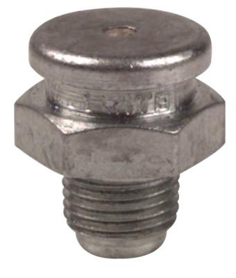 Alemite® Button Head Fittings, Straight, 3/4 in, Male/Male, 1/8 in (PTF), A-1184