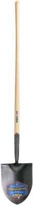 The AMES Companies, Inc. Shovels, 12 in X 8 3/4 in Round Point Blade, 47 in White Ash Straight Handle, 1201900