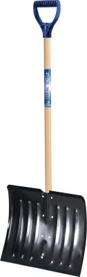 The AMES Companies, Inc. Arctic Blast Snow Pushers/Shovels, 14 1/2 X 18 Blade, Wood Poly D-Grip Handle, 1640700