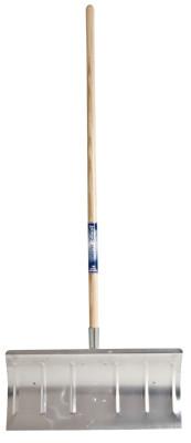 The AMES Companies, Inc. Arctic Blast Aluminum Snow Pushers/Shovels, 12 X 24 Blade, Wood Straight Handle, 1641900