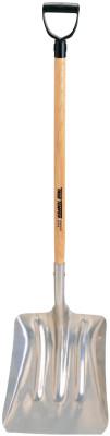 The AMES Companies, Inc. Aluminum Scoops, 11 1/2 in X 13 1/4 in  Blade, 38 in White Ash D-Handle, 80A