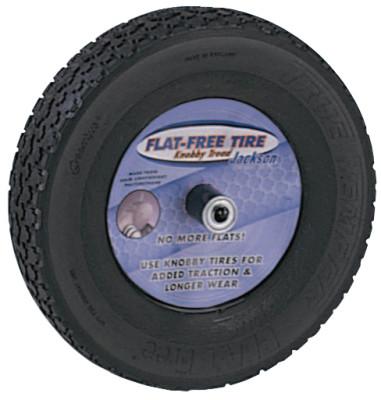 The AMES Companies, Inc. JACKSON KNOBBY FLAT FREETIRE (MOUNTED ON 8" WHL), FFTKBCC