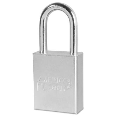 American Lock® Steel Padlocks (Square Bodied), 1/4 in Diam., 1 1/2 in Long, Keyed Different, A5101