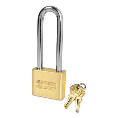American Lock® Brass Bodied Padlocks (Blade Cylinder), 5/16 in Diam., 3 in Long, L52KD