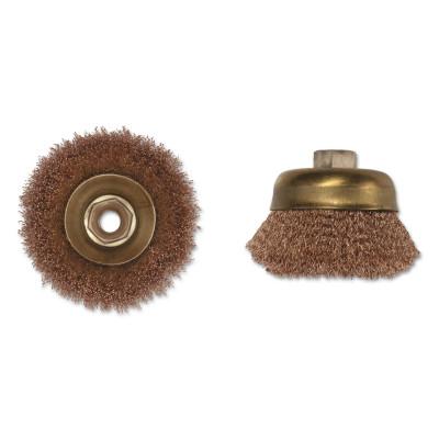 Ampco Safety Tools Crimped Wire Cup Brush, 6 in Dia., 5/8-11 Arbor, .014 in Wire, CB-44-CT