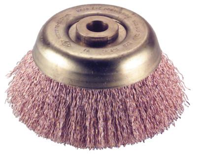 Ampco Safety Tools Crimped Wire Cup Brush, 6 in Dia., .02 in Wire, CB-44