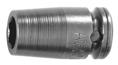 Apex Tool Group 3/8 in Dr. Standard Socket, 13 mm, 6 Points, 13MM13