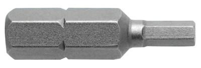 Apex Tool Group Socket Head Insert Bits, 6 mm tip, Hex, 1/4 in drive, 185-2.5MM