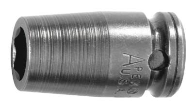 Apex Tool Group 1/4" Dr. Standard Sockets, 28499, 1/4 in Drive, 5 mm, 6 Points, 2/Bag, 5MM11