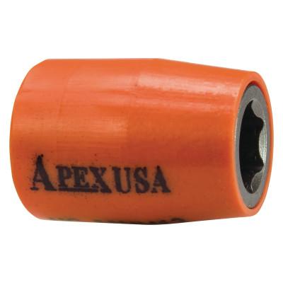 Apex Tool Group 1/4 in Square Drive Socket, 10 mm, 6 Points, 5/Bag, 10MM11