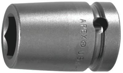 Apex Tool Group 1/2" Dr. Standard Sockets, 06305, 1/2 in Drive, 13 mm, 6 Points, M-13MM15