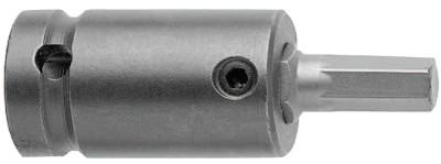 Apex Tool Group Metric Socket Head w/Hex Bits, 12844, 1/2 in Drive,  6 Points, SZ-5-7-6MM