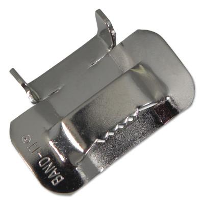 Band-It?? Ear-Lokt Buckle, 5/8 in W, Stainless Steel 201, C25599