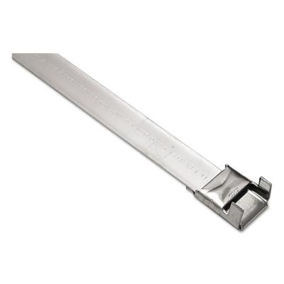 Band-It?? BAND-FAST?? with Clip, 12 in dia, 3/8 in W x 44 in L, Stainless Steel 201, L22999