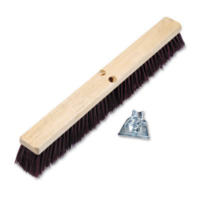 Boardwalk Floor Brush Head, 3 1/4 in Maroon Stiff Polypropylene, 24 in, 20324