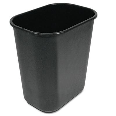 Boardwalk Soft-Sided Wastebasket, 28qt, Black, 28QTWBBLA