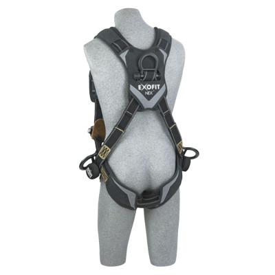 Capital Safety ExoFit NEX Arc Flash Harness w/PVC Coated Aluminum D-Rings, Back&Side D-Rings, M, 70007409405