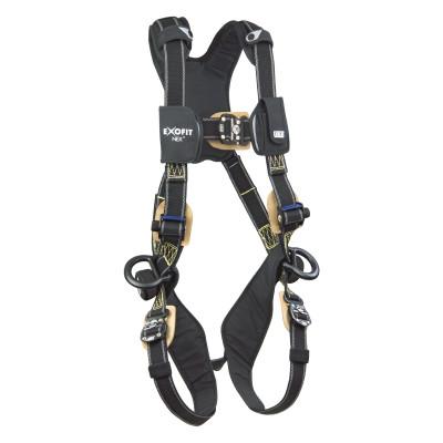 Capital Safety ExoFit NEX Arc Flash Harness w/PVC Coated Aluminum D-Rings, Back&Side D-Rings,XL, 70007411344