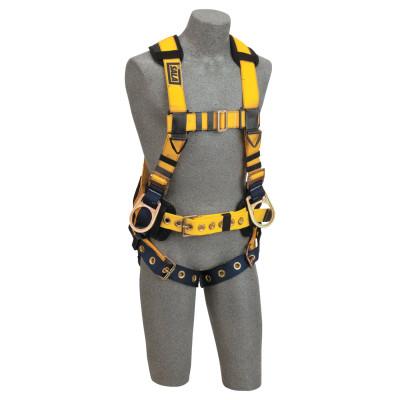 Capital Safety Delta Iron Worker's Harness with Tongue Buckle Leg Straps, Back&Side D-Rings, XL, 70007410650