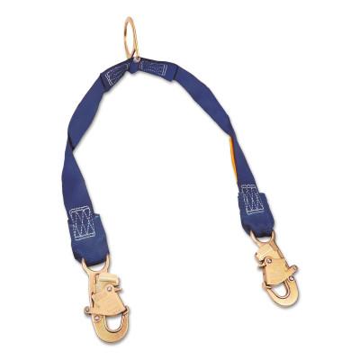 Capital Safety Rescue/Retrieval Y-Lanyards, 2 ft, Self-Locking Snap Hook, 310 lb, 70007429890