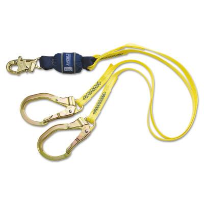 Capital Safety Force2 100 Tie-Off Shock Absorbing Lanyards, 6 ft, Snap Hook, 310/420 lb, 70007434627