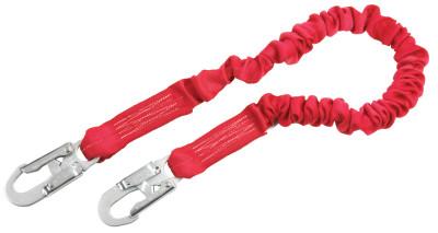 Capital Safety PRO Shock Absorbing Lanyard, 6 ft, Self-Locking Connection, Snap Hook, 1 Leg, 1341001