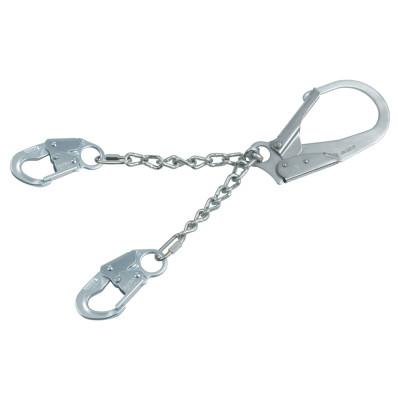 Capital Safety PRO Chain Rebar/Positioning Lanyards, 22 in, Self-Locking Snap Hook, 310 lb, 70007437554