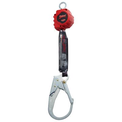 Capital Safety Rebel Self Retracting Lifelines, 6ft, Swivel Anchorage, Rebar Hook, 310lb, 1 Leg, 70007442919