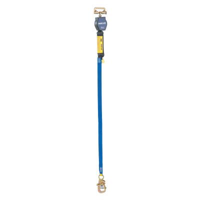 Capital Safety Nano-Lok Tie-Back Quick Connect Self Retracting Web Lifelines, 9ft, 420lb, 70007444295
