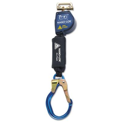 Capital Safety Nano-Lok Arc Flash Quick Connect Self Retracting Lifelines, 8ft, Snaphook, 420lb, 70007445714