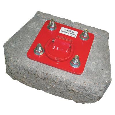 Capital Safety PRO Concrete D-Ring Anchorage Plates, D-Ring, 5,000 lb, 70007629580