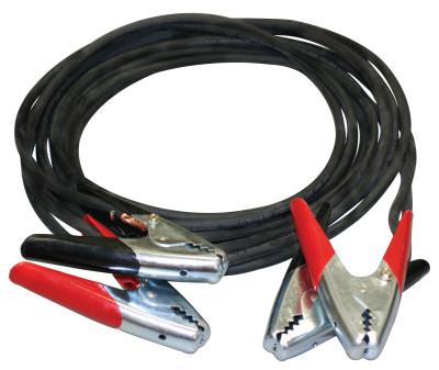 ORS Nasco Booster Cables, 4 AWG, Red/Black Clamps, 15 ft, Black Cords, JUMPERCABLES-15FT-AB