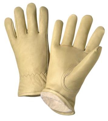 West Chester West Chester Drivers Gloves, Cowhide, X-Large, Unlined, Gray/Tan, 993K/XL