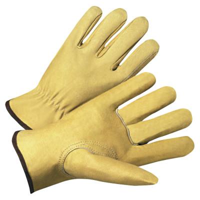 ORS Nasco Premium Grain Pigskin Driver Gloves, Large, Unlined, Beige, 4800L