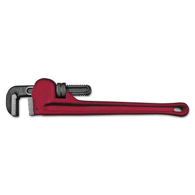 ORS Nasco End Pipe Wrenches, 15° Head Angle, Drop Forged Steel Jaw, 24 in, 01-324