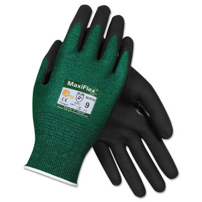 Protective Industrial Products, Inc. MaxiFlex® Cut™ Cut-Resistant Glove, Large, Black/Green, 34-8743/L