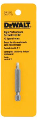 DeWalt® Screwdriver Bits, #2, 2 in, Square Recess, DW2212