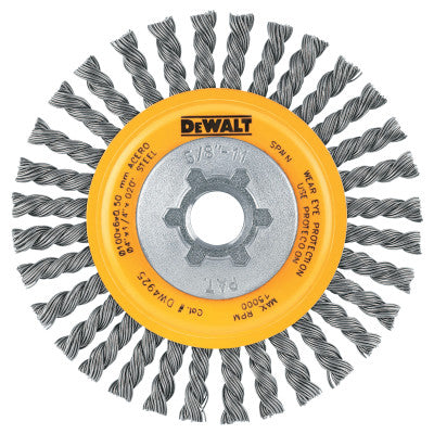 DeWalt® Stringer Wire Wheels, 4 in,  5/8 - 11, 20,000 rpm, Stainless Steel, DW49204