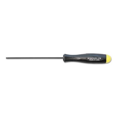 Bondhus® Balldriver Hex Screwdrivers, 1/16 in, 4.6 in Long, 10603