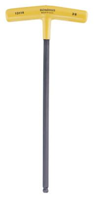 Bondhus® Balldriver T-Handle Hex Keys, 1/4 in, 10.8 in Long, 13112