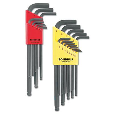Bondhus?? Balldriver?? L-Wrench Combination Set, 22 per pack, Hex Ball Tip, Inch/Metric, 20199