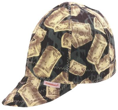 Comeaux Caps Deep Round Crown Caps, 8, Black, BL13800